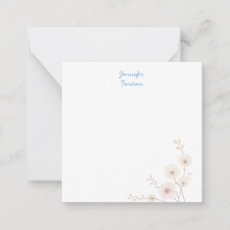 Kalligrafie Elegant Eenvoudig Eigen Naam Notitiekaartje