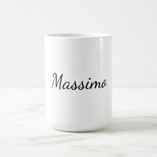 Kalligrafie Elegant Eenvoudig Gewone Naam Koffiemok