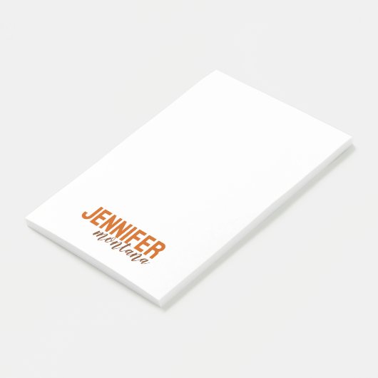 Kalligrafie Elegant Plain Voeg eigen naam toe Post-it® Notes (Schuin)