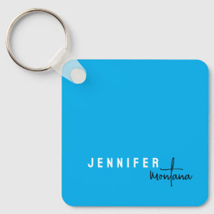 Kalligrafie Elegant Plain Voeg eigen naam toe Sleutelhanger