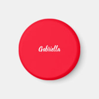 Kalligrafie Elegant Rood Wit Eenvoudig Naam