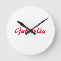 Kalligrafie Elegant Rood Wit Eenvoudige Naam