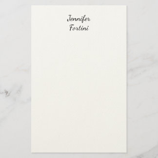 Kalligrafie Elegant Zwart & Wit Eenvoudig Briefpapier