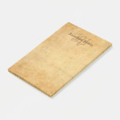 kalligrafie Elegante Monogram Sjabloon Post-it® Notes (Schuin)