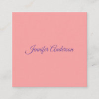 Kalligrafie Elegante Pastel Rood Gepersonaliseerde