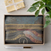 kalligrafie en landschap Ephemera-ontkoppeling Tissuepapier (Geschenk)