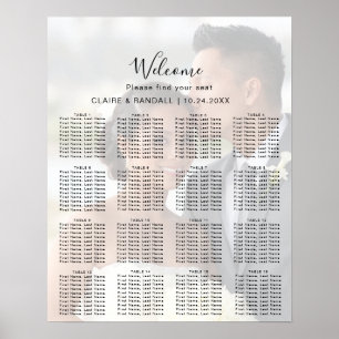 Kalligrafie Foto Huwelijkszitplaats Grafiek Poster