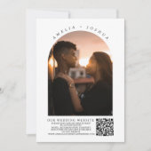 Kalligrafie Fotoboog met QR-code in Kaart (Voorkant)