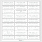 Kalligrafie Gast Adresetiketten BESTELLEN 8" of 14 Sticker (Vel)