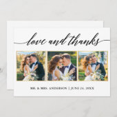 Kalligrafie Goud Lijst Liefde Bedankt Bruiloft 3 F (Voorkant / Achterkant)