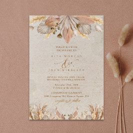 Kalligrafie Herfst Boho Script Huwelijksuitnodigin Kaart