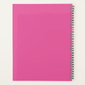 Kalligrafie Hot Pink Big Plans 2024 Planner (Achterkant)