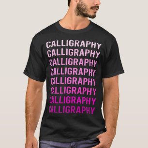 Kalligrafie Kalligraaf Handschrift Lettering T-shirt