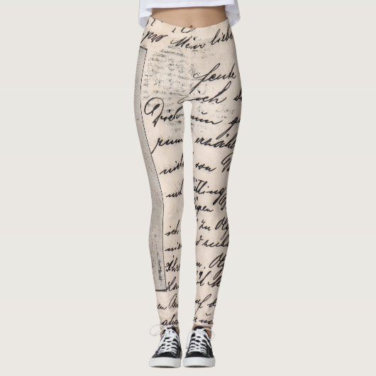 Kalligrafie Leggings (Voorkant)