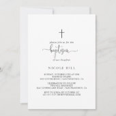 Kalligrafie Liefde Fancy Script Doop Kaart (Voorkant)