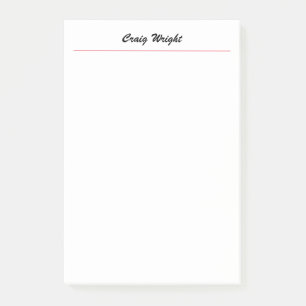 Kalligrafie Minimalistische Plain Chic Gepersonali Post-it® Notes