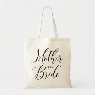 Kalligrafie moeder van de bruid Boodschappentas Tote Bag