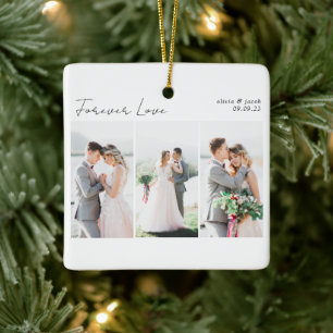 Kalligrafie Multi Photo Wedding Keramisch Ornament