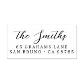 Kalligrafie Naam Aangepast Adresstempel Rubberstempel (Afrduk)