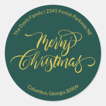 Kalligrafie Prettig Kerstmis Retouradres