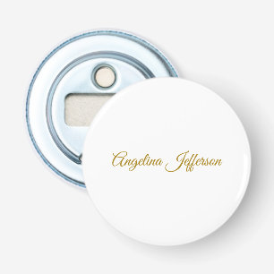 Kalligrafie Professionele Elegante Gouden Kleur Button Flesopener