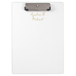 Kalligrafie Professionele Elegante Gouden Kleur Klembord