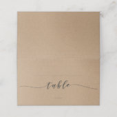 Kalligrafie Rustieke Wedding Place Cards (Buitenkant ongevouwen)