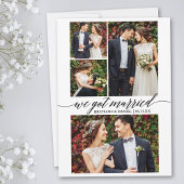 Kalligrafie Schrift 4 Foto We Got Married Aankondiging