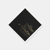 Kalligrafie Script gepersonaliseerde bruiloft repe Servet (Hoek)