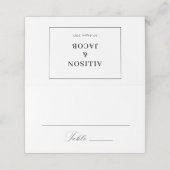 kalligrafie script Gevouwen bruiloft (Buitenkant ongevouwen)