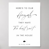 Kalligrafie Script In liefdevolle herinnering Trou Poster (Voorkant)