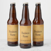 Kalligrafie Script Oude Stijl Papier Kijk Sjabloon Bier Etiket (Flessen)