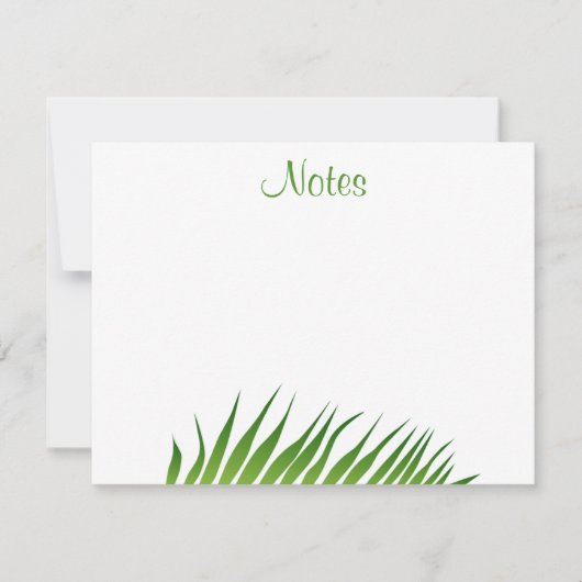 Kalligrafie Script Palm Leaves Sjabloon Floral (Voorkant)