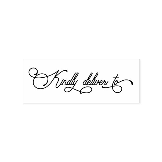 kalligrafie script vriendelijk leveren aan rubberstempel (Afrduk)