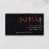 Kalligrafie Signature Professionele Haarstudio Visitekaartje (Achterkant)