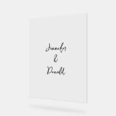 Kalligrafie trendy klassiek schrift gewoon persoon acryl bord (Hoek)