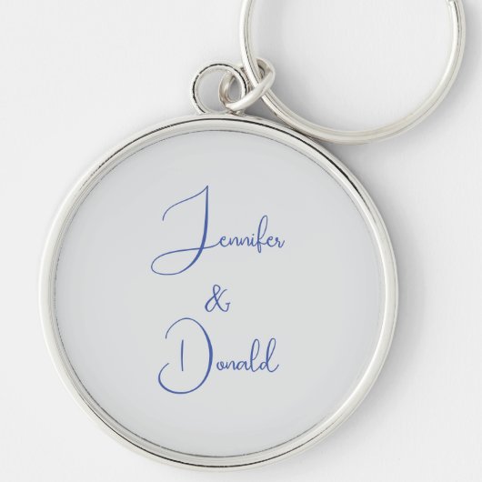 Kalligrafie trendy klassiek schrift gewoon persoon sleutelhanger (Voorkant)