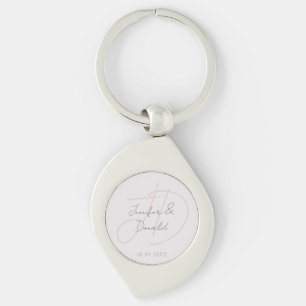 Kalligrafie trendy klassiek schrift monogram sleutelhanger