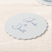 Kalligrafie trendy klassiek script gewoon persoonl kartonnen onderzetters (Gekanteld)