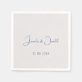 Kalligrafie trendy klassiek script gewoon persoonl servet (Voorkant)