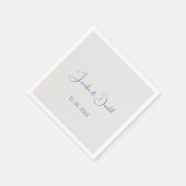 Kalligrafie trendy klassiek script gewoon persoonl servet (Hoek)