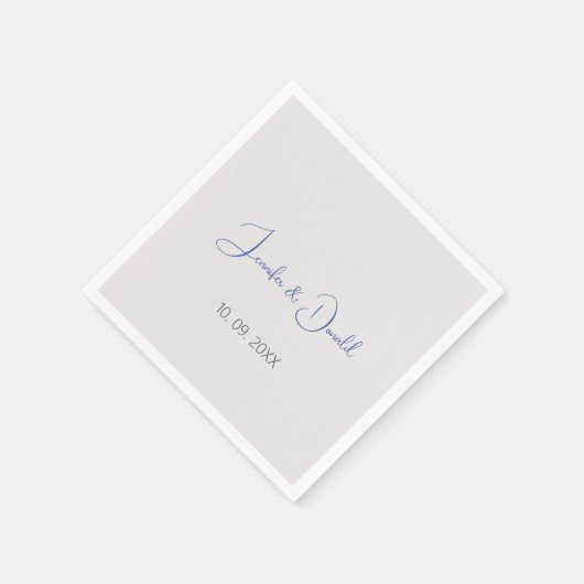 Kalligrafie trendy klassiek script gewoon persoonl servet (Hoek)