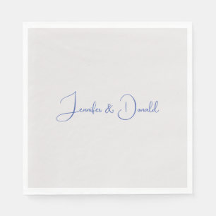 Kalligrafie trendy klassiek script gewoon persoonl servet