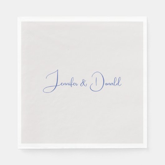 Kalligrafie trendy klassiek script gewoon persoonl servet (Voorkant)