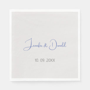 Kalligrafie trendy klassiek script gewoon persoonl servet