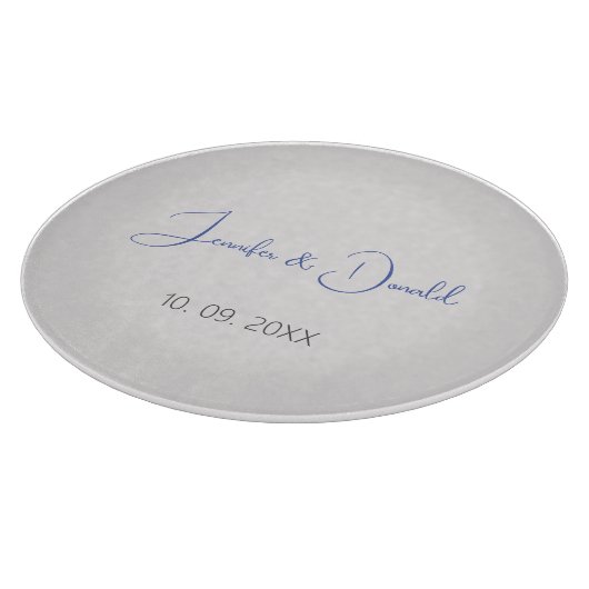 Kalligrafie trendy klassiek script gewoon persoonl snijplank (Hoek)