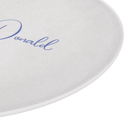 Kalligrafie trendy klassiek script gewoon persoonl snijplank (Hoek)