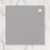 Kalligrafie trendy klassiek script monogram bedankjes labels (Achterkant)