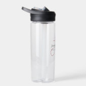 Kalligrafie trendy klassiek script monogram waterfles (Rechts)