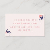 kalligrafie van Virtual Assistant Remote Worker Visitekaartje (Achterkant)